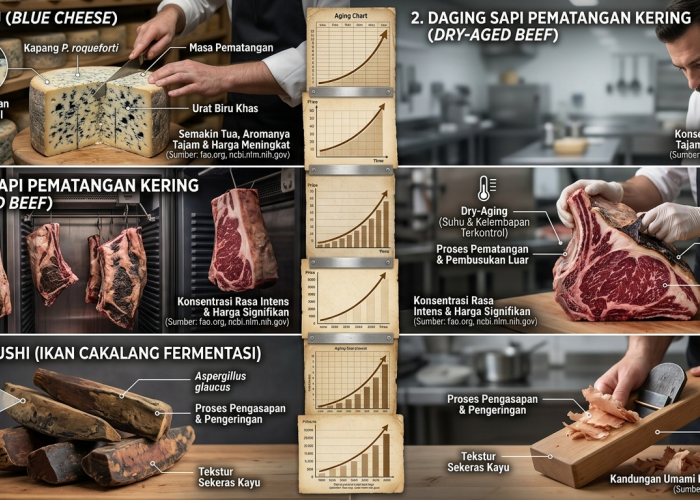 3 Makanan yang Dibuat dari Proses Pembusukan Terkontrol, Harganya Justru Semakin Mahal