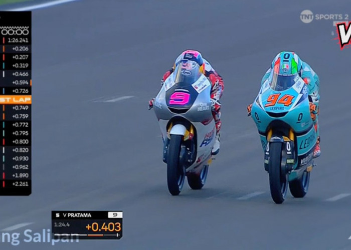 Feda Ega Pratama Dijuluki Rain Master usai Finis Keempat Moto3 Prancis 2026 di Trek Basah