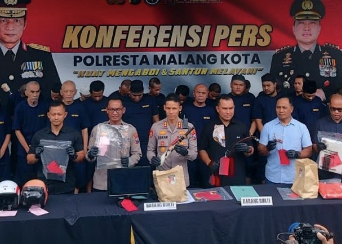 Operasi Sikat Semeru 2025: Polresta Malang Kota Amankan 51 Tersangka dari 44 Kasus Kriminal
