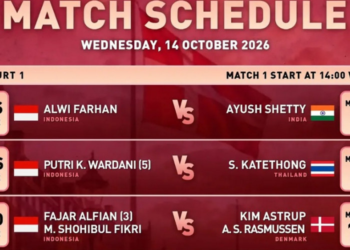 Jadwal Hari Kedua Denmark Open 2026: 8 Wakil Indonesia Berburu Tiket 16 Besar