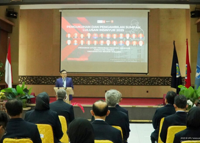 FT UM Kukuhkan 24 Calon Insinyur 2025, Rektor Dorong agar Menginspirasi Generasi Muda