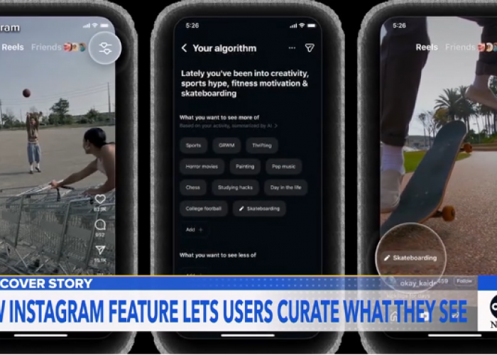 Instagram Tambah Fitur Your Algorithm, Berikan Kontrol Algoritma Reels kepada User