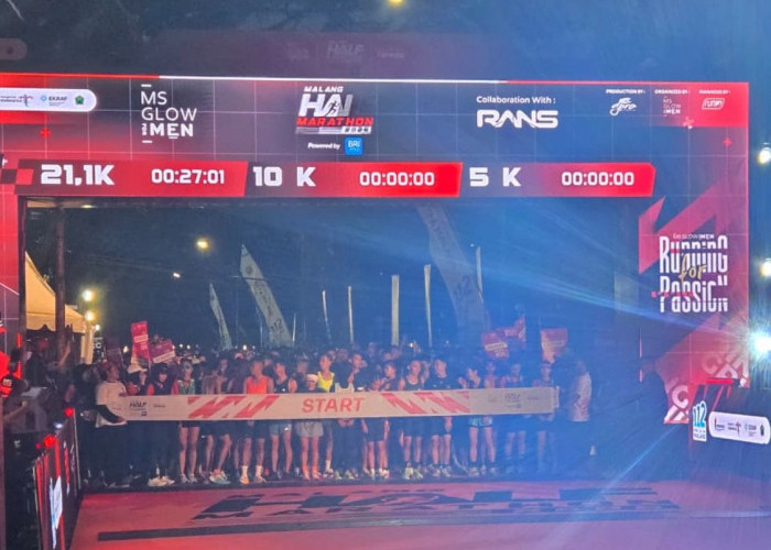 5.500 Pelari Serbu MS Glow Men Malang Half Marathon, Siap Jadi Agenda Tahunan