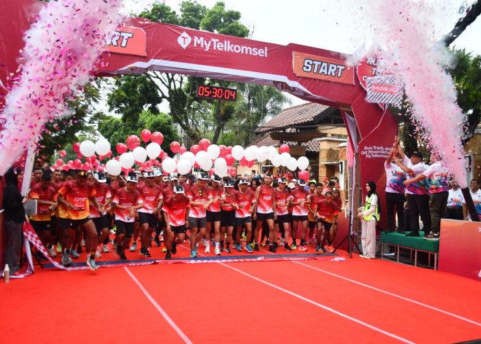 Kemeriahan Fun Run dalam Penutup HUT TNI ke-61 Korem 083/Bdj, Ada peserta dari Singapura dan Jepang