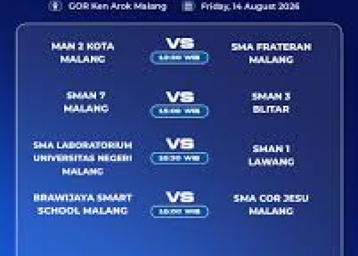 Hari ini, Kamis 13 Agustus 2026, Honda DBL 2026 East Java Series resmi memulai rangkaian pertandingan South Re