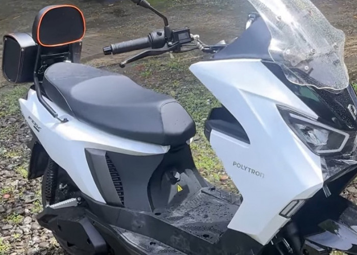 Modifikasi Polytron Fox 350 Makin Fungsional, Pakai Visor X-ADV dan Sandaran Jok Custom