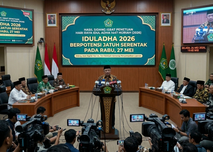 Sidang Isbat Digelar Nanti Malam, Iduladha 2026 Berpotensi Serentak pada 27 Mei 2026