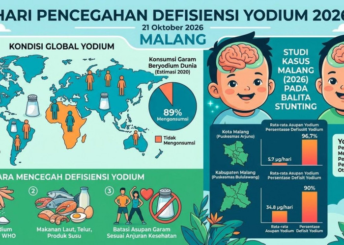 Hari Pencegahan Defisiensi Yodium 21 Oktober, Penelitian di Malang Ungkap Asupan Balita Masih Kurang