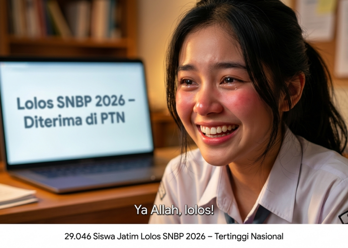 29.046 Siswa Jatim Lolos SNBP 2026, Tertinggi Nasional Selama 7 Tahun Berturut-turut