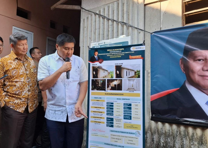 Menteri PKP Tinjau Penerima BSPS di Temas Kota Batu 
