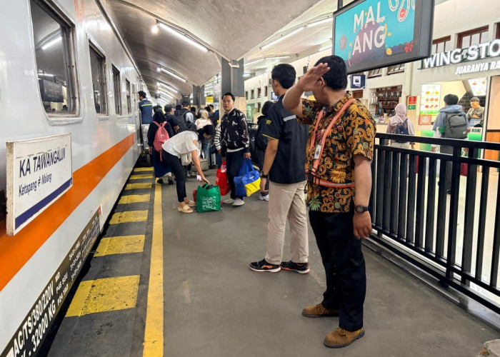 Jelang Tahun Baru 2026, Stasiun Malang Dipadati 6.654 Penumpang dalam Sehari
