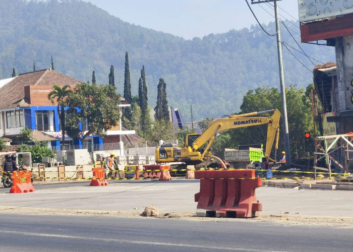  Progres Preservasi Simpang Patih Kota Batu Capai 60%, Jalan Hasanuddin Dibuka Akhir Oktober