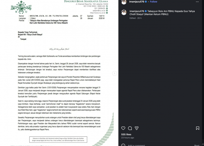 KH Miftachul Akhyar Surati Gus Yahya, Minta Penjelasan soal Undangan Harlah ke-100 PBNU