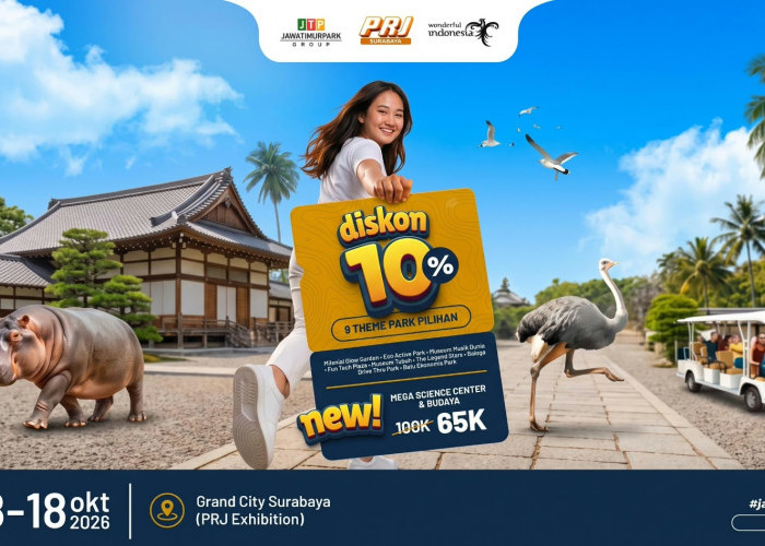Promo Jatim Park Group di PRJ Surabaya, Tiket Mega Science Center Rp65 Ribu