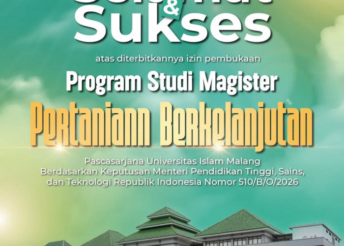 Pascasarjana Unisma Buka Program Studi Magister Pertanian Berkelanjutan