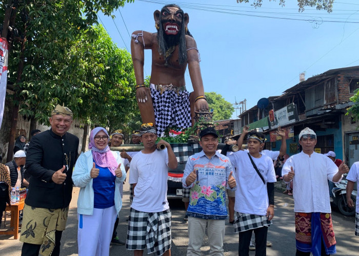 Karnaval Kelurahan Ciptomulyo, Sukun Tampilkan Ogoh-Ogoh