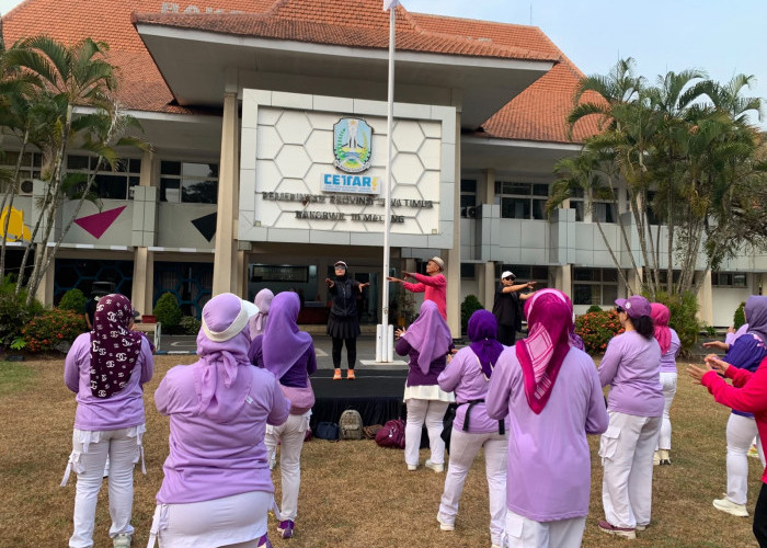 Senam Dahlan Iskan Diikuti 300 Peserta, Jadi Pembuka Bincang Bisnis HUT Ke-2 Disway Malang