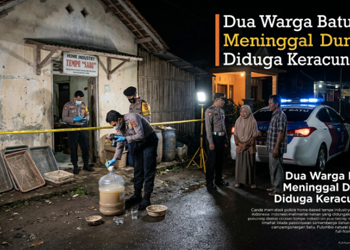 Misteri 'Cairan Putih Kecokelatan' di Kota Batu: Dua Nyawa Melayang, Polisi Buru Penyebab Keracunan