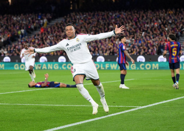 Rating Pemain Real Madrid vs Barcelona 2-1: Mbappe Sempurna, Lunin dan Huijsen Solid
