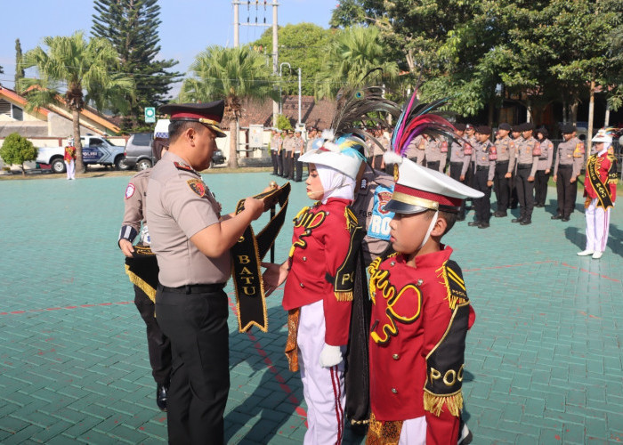 Kapolres Batu Kukuhkan Polisi Cilik, Siap Berkompetisi di Tingkat Provinsi