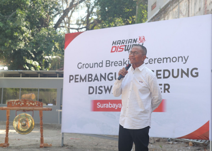 Groundbreaking, Harian Disway Siapkan Gedung Kantor Baru: Desain Tak Biasa, Belum Ada di Surabaya