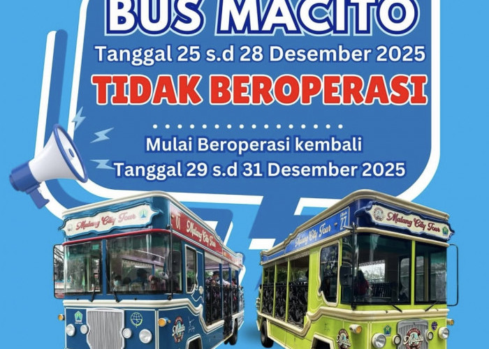 Bus Malang City Tour Tak Beroperasi 25–28 Desember, Disporapar: Kembali Normal 29-31 Desember