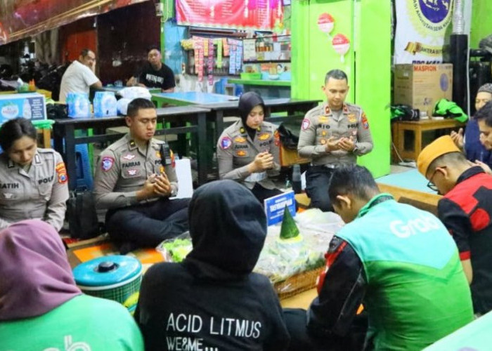 Hari Lalu Lintas Bhayangkara ke-71, Satlantas Polresta Malang Kota Gandeng Komunitas Ojol