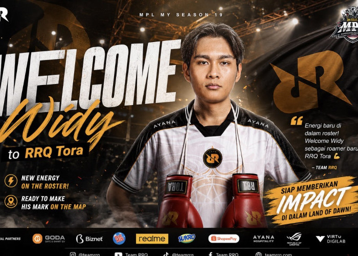 RRQ Tora Resmi Umumkan Widy sebagai Roamer Baru, Siap Tambah Kekuatan di MPL MY S19