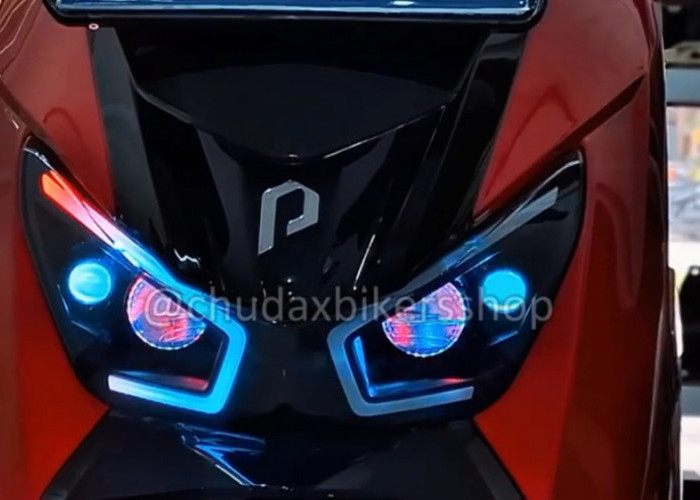 Polytron Fox 350 Dipasang Biled dan Fog Lamp RGB, Begini Hasil Modifikasi Lampu Motor Listriknya