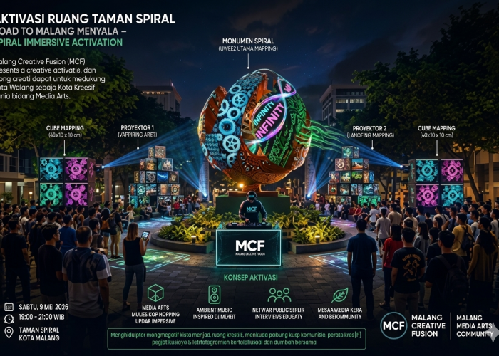 Road to Malang Menyala Aktivasi Taman Kota, MCF Lahirkan Komunitas Media Arts Baru