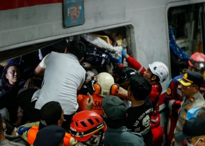 Evakuasi Selesai, Korban Kecelakaan KA di Bekasi Menjadi 14 Tewas, 84 Luka, 5 Korban Terjepit Gerbong Selamat