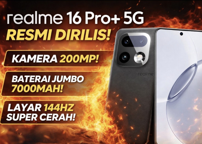 Realme 16 Pro+ 5G Resmi Meluncur, Usung Kamera 200MP, Baterai 7000mAh, dan Layar 144Hz