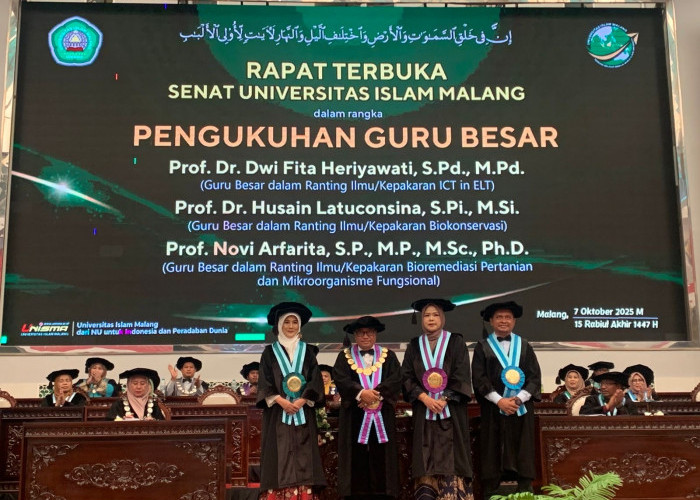Tiga Dosen Unisma Resmi Sandang Gelar Guru Besar, Rektor Targetkan Lompatan Menuju World Class University