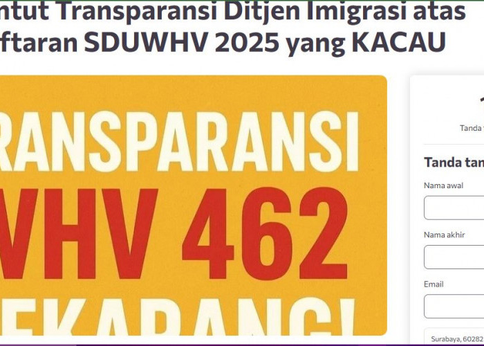 Dukungan Ngebut! Petisi Bongkar KKN Pendaftaran SDUWHV 2025 Dilampiri Data Slot Dijual Rp150 Juta  