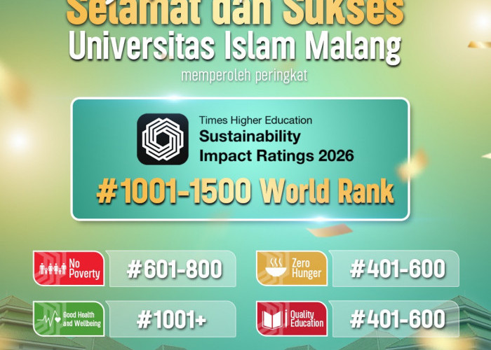 UNISMA Tembus THE Impact Rankings 2026, Peringkat Gender Equality Masuk 200 Besar Dunia