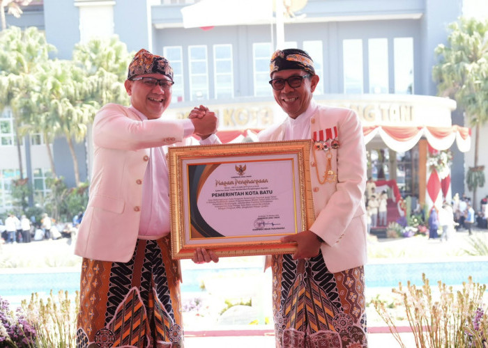 HUT ke-25 Kota Batu, Pemkot Raih Apresiasi Program Apel Gratis dan Lindungi 10.600 Pekerja Rentan