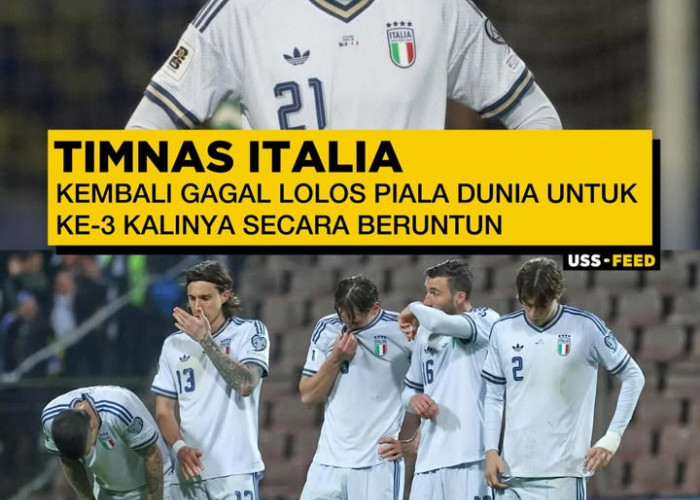 Raksasa Terpuruk, Timnas Italia Gagal Lolos Piala Dunia Tiga Kali Beruntun!