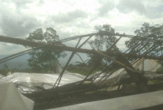Puting Beliung di Gangsiran Puthuk Rusak Rumah, Green House, dan Tiang Listrik