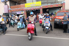 Forkopimda Batu Naik Vespa Bareng, Inspeksi ke Pos-Pos Nataru dan Gereja