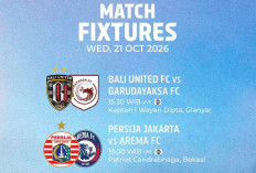 Jadwal BRI Super League Hari Ini 21 Oktober 2026: Persija Berburu Poin, Arema Siap Menghadang