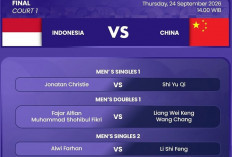 Final Badminton Asian Games 2026, Ini Line Up Indonesia Hadapi China