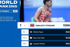 Terbaru! Ranking BWF Pekan ke-41, Jonatan Turun, Alwi Farhan Tembus 10 Besar