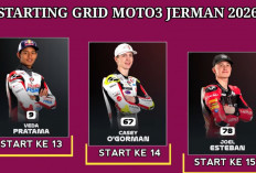 Veda Ega Pratama Start dari Baris Kelima Moto3 Jerman 2026, Bisakah Ulangi Aksi Comeback?