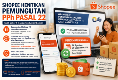 Shopee Hentikan Sementara PPh Pasal 22, Seller Dapat Refund Mulai 14 Agustus 2026