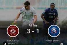 Sempat Unggul, Arema FC Kena Comeback Garudayaksa FC, Kalah 1-3