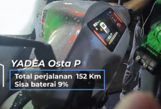 Yadea Osta Tempuh 152 Km Bandung-Bogor, Uji Jarak Tempuh Tanpa Buka Segel Baterai