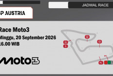 Jadwal Moto3 GP Austria 2026 Besok: Race Mulai Pukul 16.00 WIB, Veda Start P19