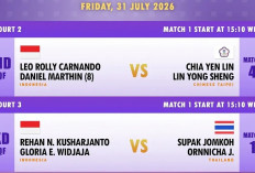 Jadwal Perempat Final BWF Taipei Open 2026 Hari Ini: Leo/Daniel dan Rehan/Gloria Berebut Tiket Semifinal