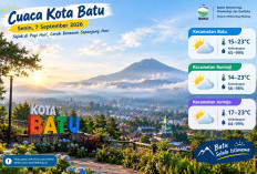 Cuaca Batu 7 September: Ada Udara Kabur, Cerah hingga Hujan Ringan