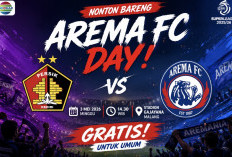 Nobar Arema FC vs Persik Kediri Digelar di Stadion Gajayana, Gratis untuk Umum